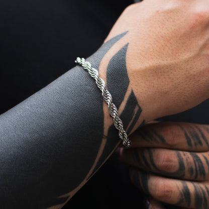 Pulsera Cordón Silver