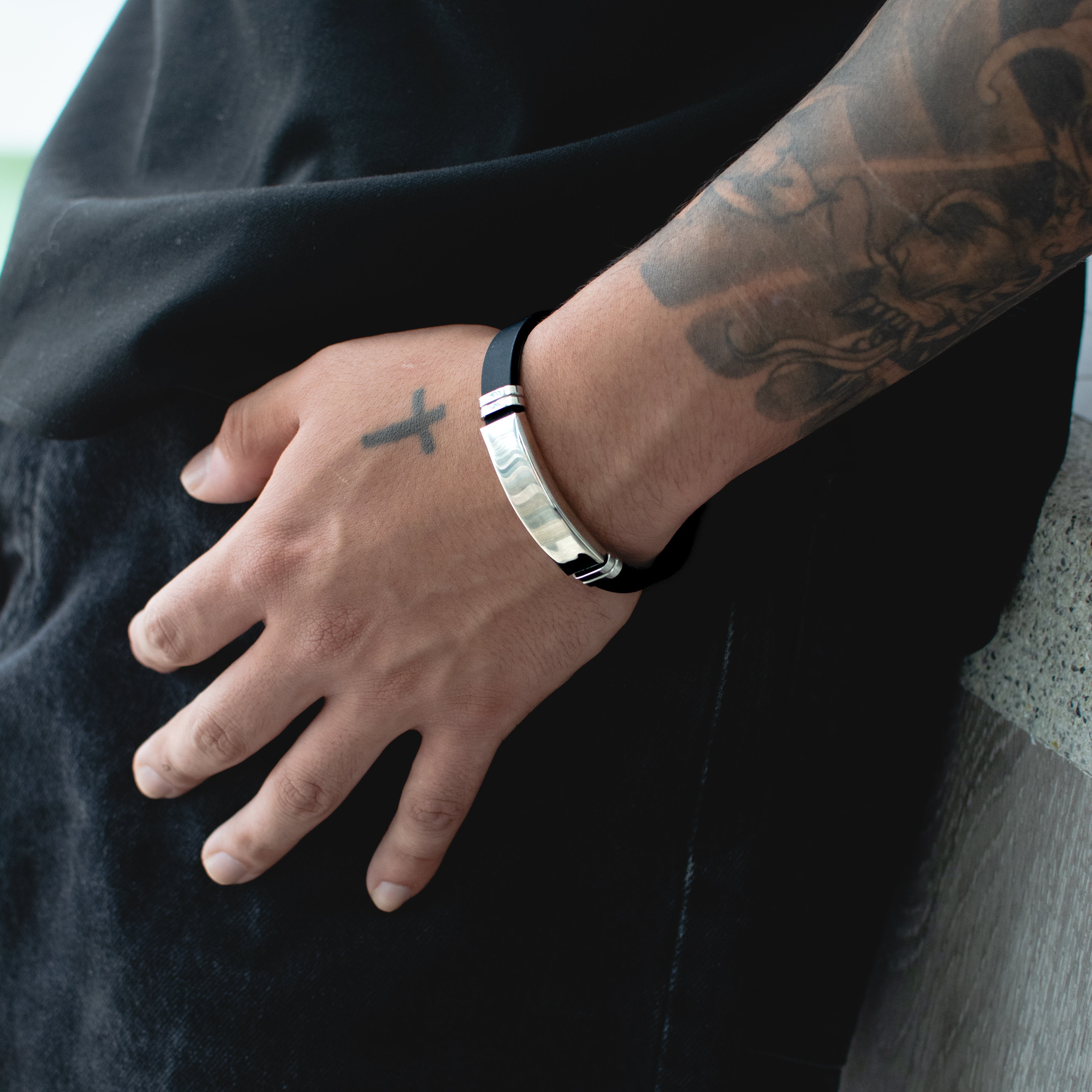 Pulsera Silver Black