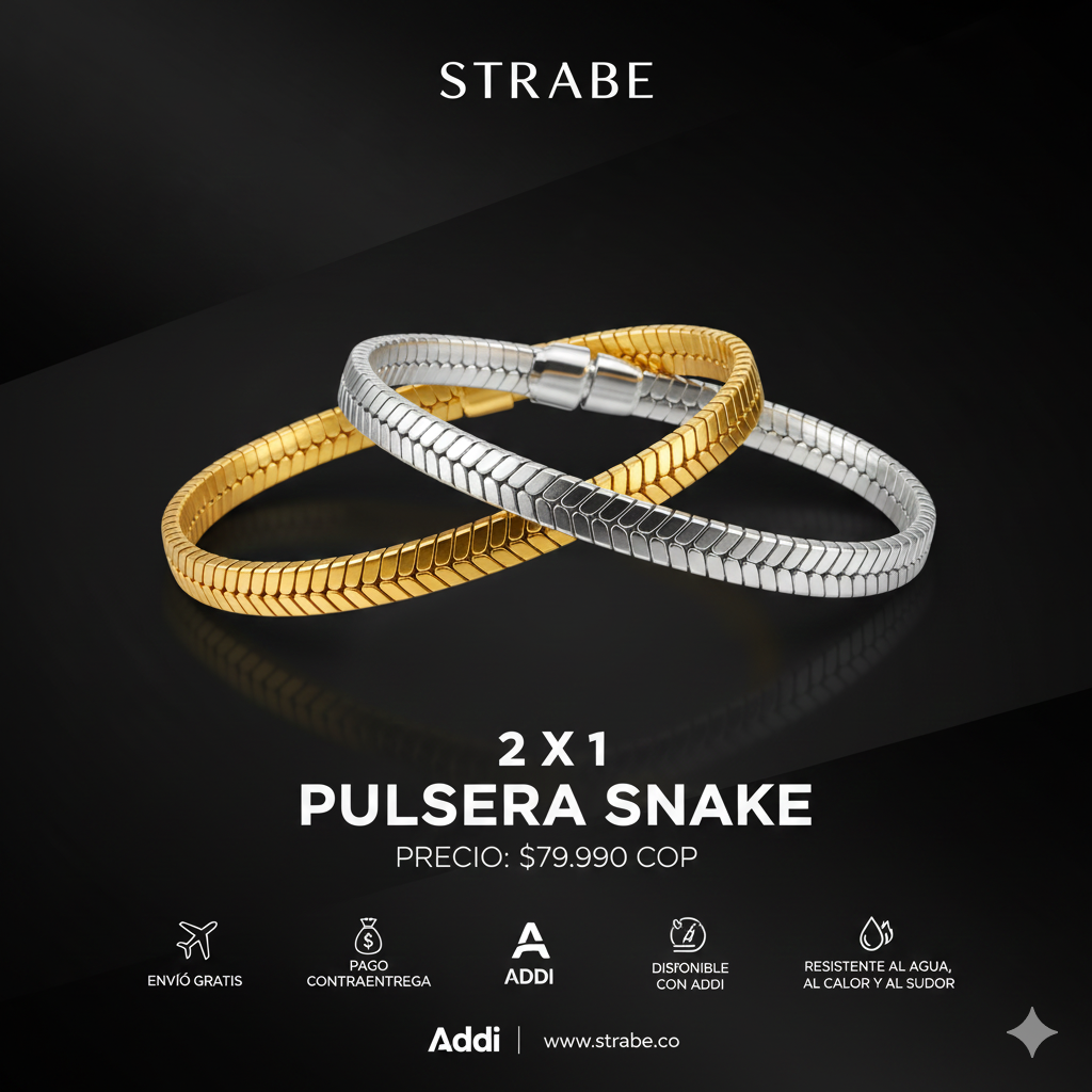 Combo Pulseras Snake