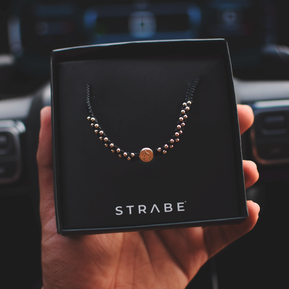 Pulsera San Benito Oro Laminado 18K