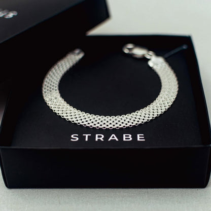 Pulsera Chinesca 6mm Plata Ley 925